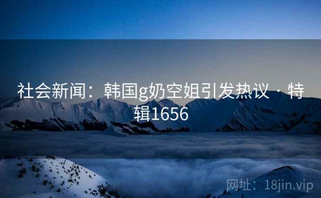 社会新闻：韩国g奶空姐引发热议 · 特辑1656